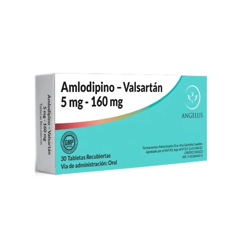 AMLODIPINA VALSARTAN 5MG 160MG X 30TABL ANGELUS