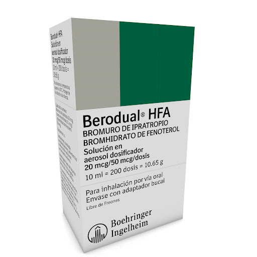 BERODUAL HFA 20MCG 50MCG X 200DOSIS INH IPRATROPIO FENOTEROL BOEHRINGER