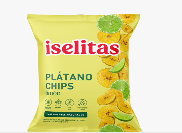 PLATANO CHIPS ISELITAS 85GR LIMON