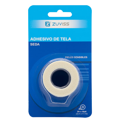 ADHESIVO SEDA 5CM X 9,1M X 1UND ZUVISS