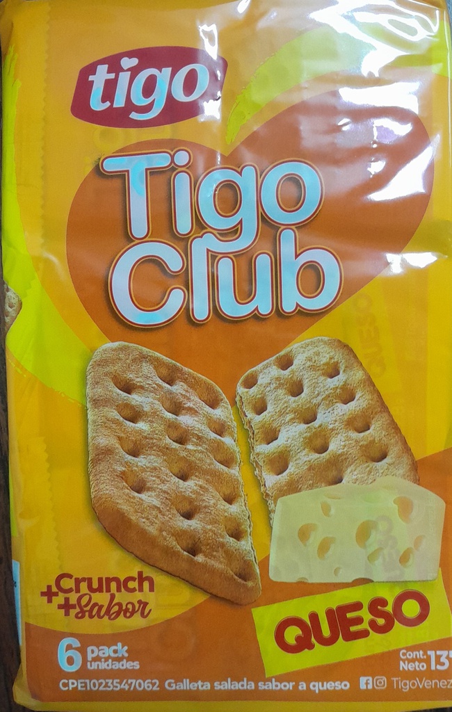 GALLETAS TIGO GLUB 137GR QUESO