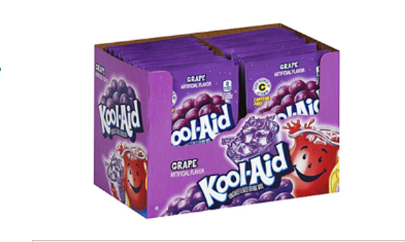 BEBIDA EN POLVO KOOL AID 3,9GR GRAPE