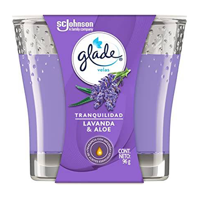 AMBIENTADOR GLADE 96GR LAVANDA VELA