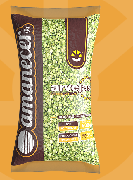 ARVEJAS AMANECER 400GR VERDES