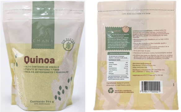 QUINOA EMANA 344GR S/GLUTEN