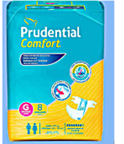 PAÑALES DE ADULTO PRUDENTIAL CONFORT 8UND G