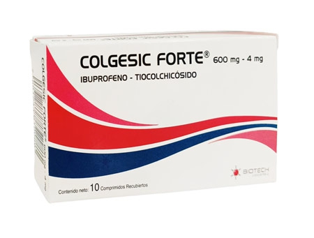 COLGESIC FORTE 600MG 4MG X 10COMP IBUP TIOC BIOTECH