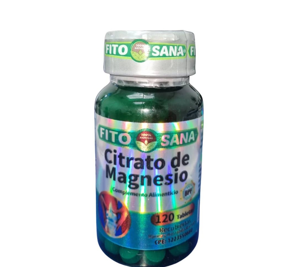 CITRATO DE MAGNESIO 400MG X 120TABL FITOSANA