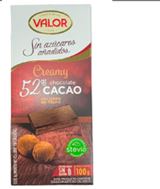 CHOCOLATE VALOR 100GR TRUFA 52%