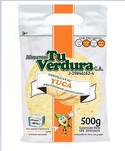 TORTILLAS TU VERDURA 500GR YUCA CONGELADA