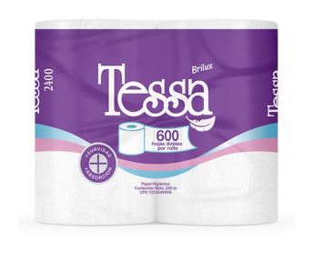 PAPEL HIG TESSA 4ROLL 600HOJAS