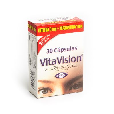 VITAVISION 6MG 1MG X 30CAPS LUTEINA ZEAXANTINA OFTALMI