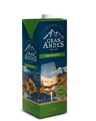 VINO GRAN ANDES DEL SUR 1LT BLANCO 