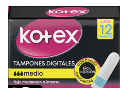 TAMPONES KOTEX 12UND DIGITAL MEDIUM