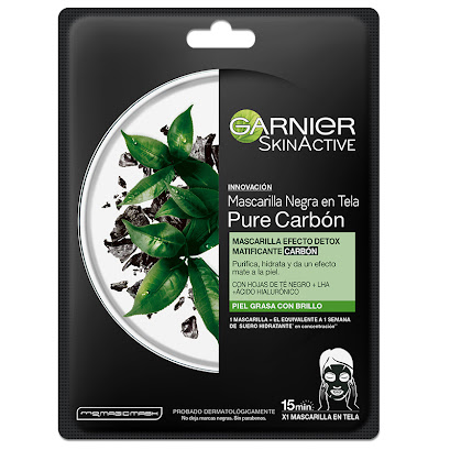 MASCARILLA FACIAL GARNIER 28GR TELA EFEC DETOX