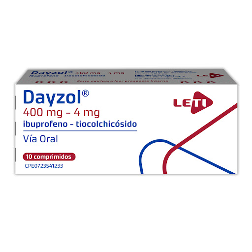 DAYZOL 400MG 4MG X 10COM IBUP TIOC LETI