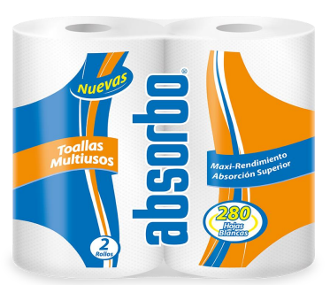 TOALLIN ABSORBO 2UND 280H BLANCO