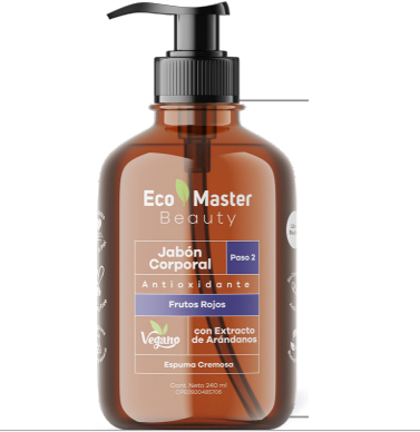 GEL DE BAÑO ECO MASTER 240GR FRUTOS ROJOS