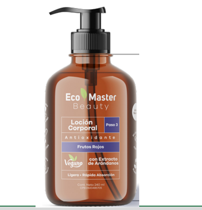 LOCION ECO MASTER 240ML FRUTOS ROJOS