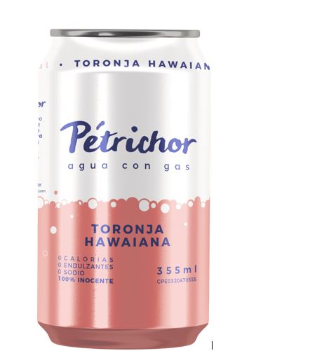 AGUA GASIF PETRICHOR 355ML TORONJA HAWAIANA