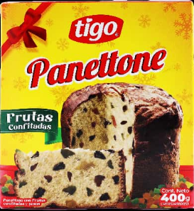 PANETTONE TIGO 400GR FRUTAS CONFITADAS