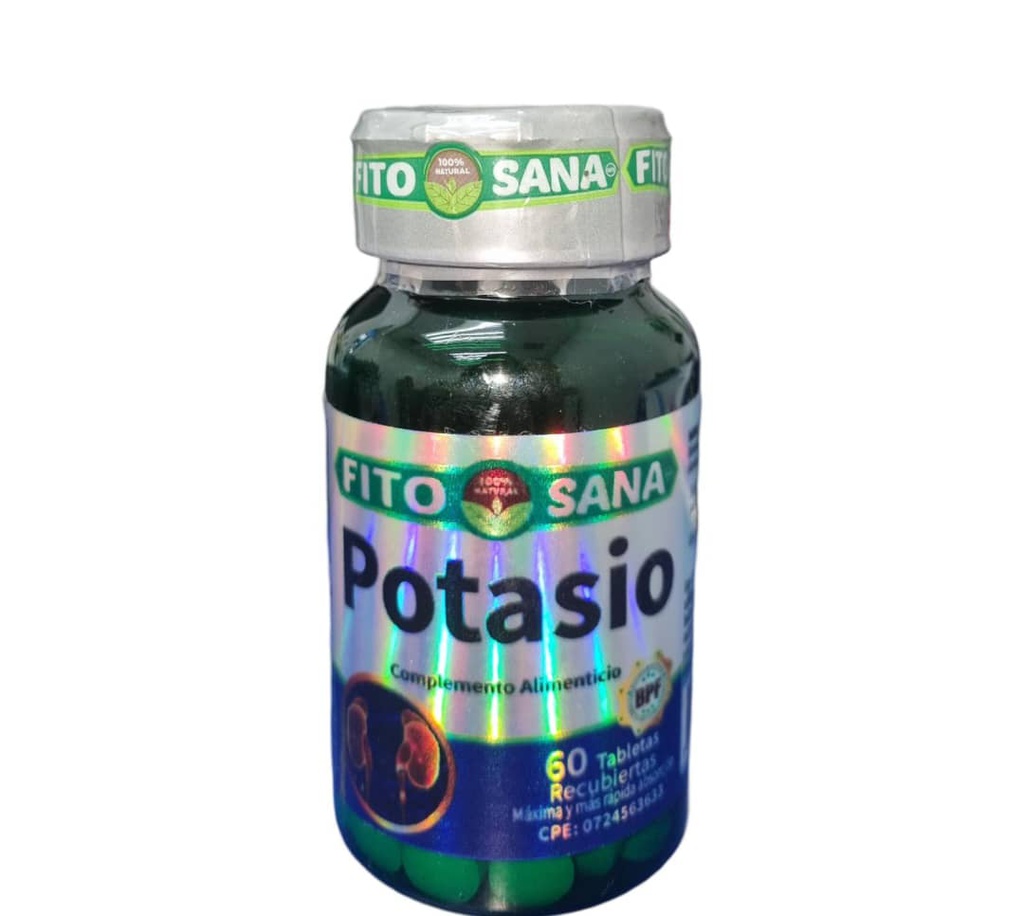 CITRATO DE POTASIO 99MG X 60TABL FITOSANA