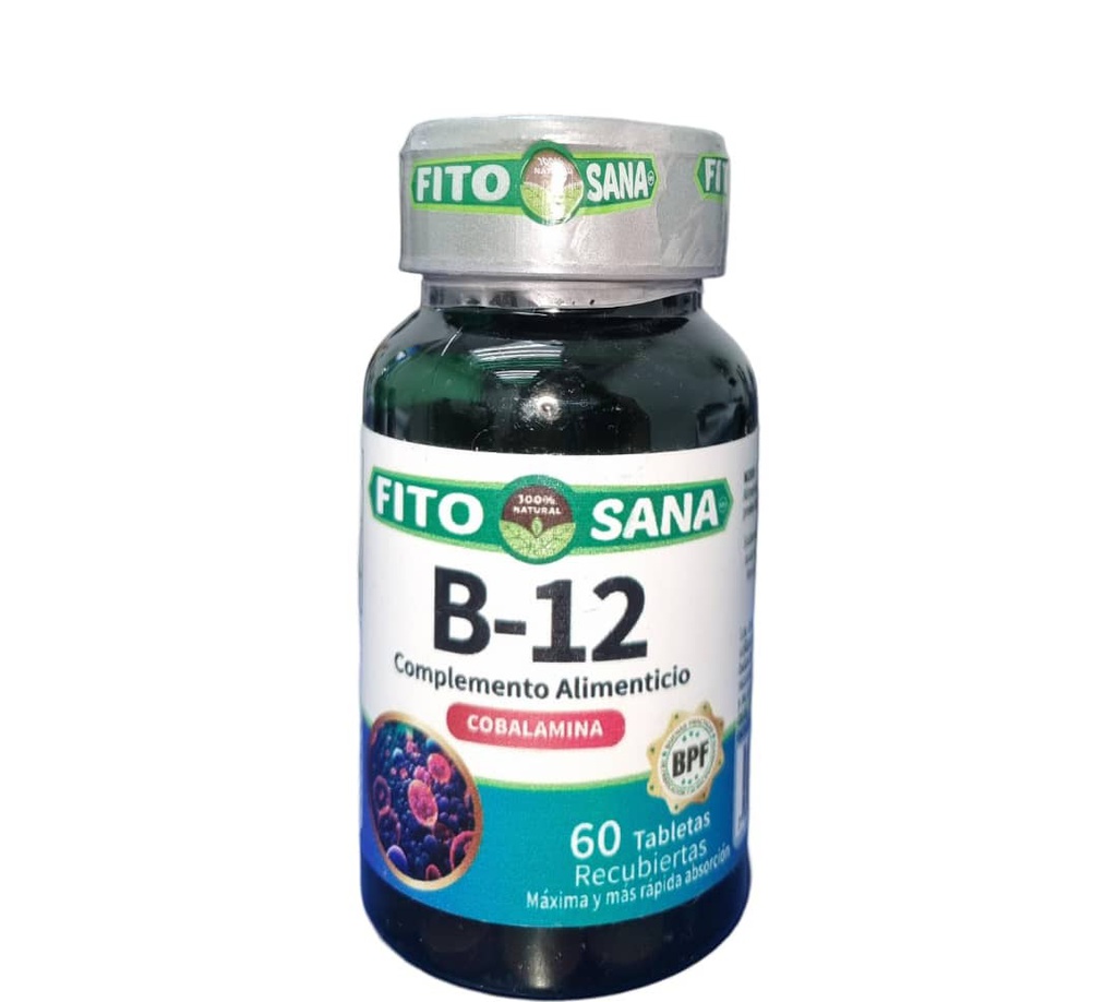 VITAMINA B12 1000MCG X 60TABL FITOSANA