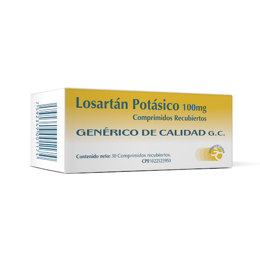 LOSARTAN 100MG X 30COMP GENERICO DE CALIDAD