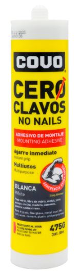 CERO CLAVOS COVO 475GR SELLANTE ACRILICO 9-338 