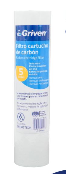 CARTUCHO GRIVEN DE FILTRO POLIPROPILENO 5-324