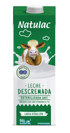 LECHE NATULAC 946ML DESCREMADA UHT