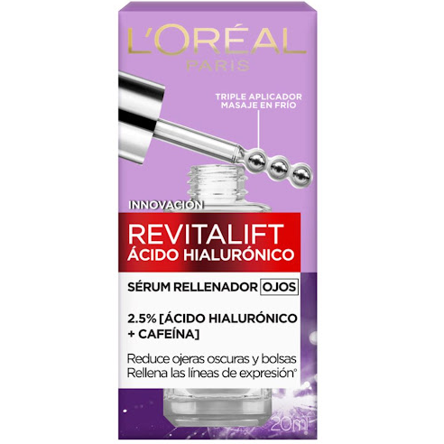 SERUM P/OJOS LOREAL RVT 20ML A.HIALURONICO +CAFEINA