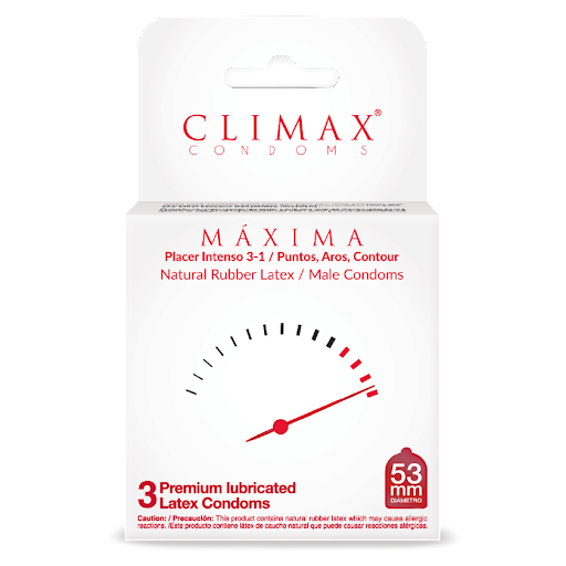 PRESERVATIVO MAXIMA X 3UNDS CLIMAX