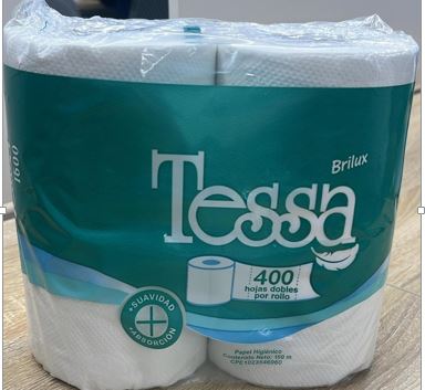 PAPEL HIG TESSA 4ROLL 400HOJAS
