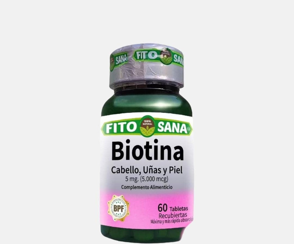 BIOTINA 5MG X 60TABL FITOSANA