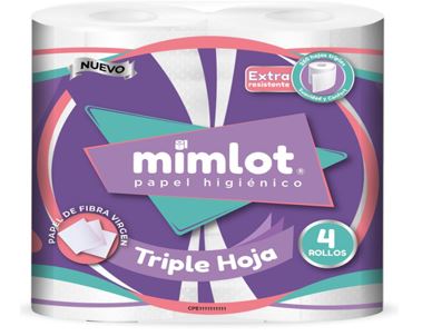 PAPEL HIG MIMLOT 4ROLL 250HOJAS