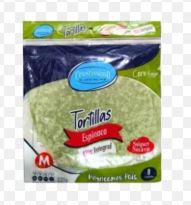 TORTILLA CRUSTISSIMO 220GR ESPINACA INTEG