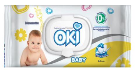 TOALLAS HUMEDAS OKI 64UND MANZANILLA