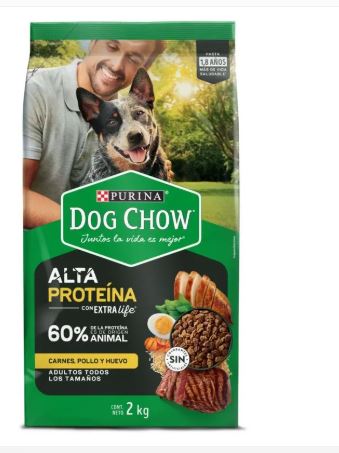 ALIMENTO P/PERRO DOG CHOW 2KG ALT PROTEINA ADULT