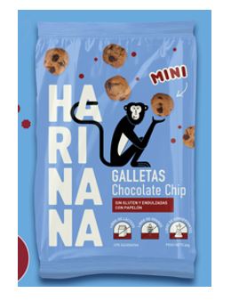 GALLETA HARINANA CHOCO CHIP X 4 UNID 40GRS C/U