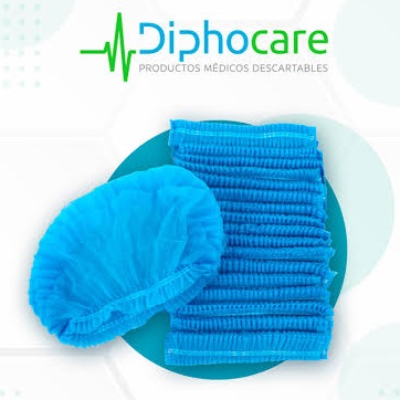 GORRO DE ENFERMERA X 5UND AZUL DIPHOCARE