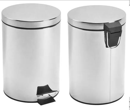 PAPELERA TAJANARA 7LT ACERO INOXIDABLE