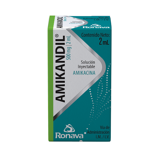 AMIKANDIL 500MG / 2ML X 1AMP AMIKACINA SOL INY IM IV RONAVA