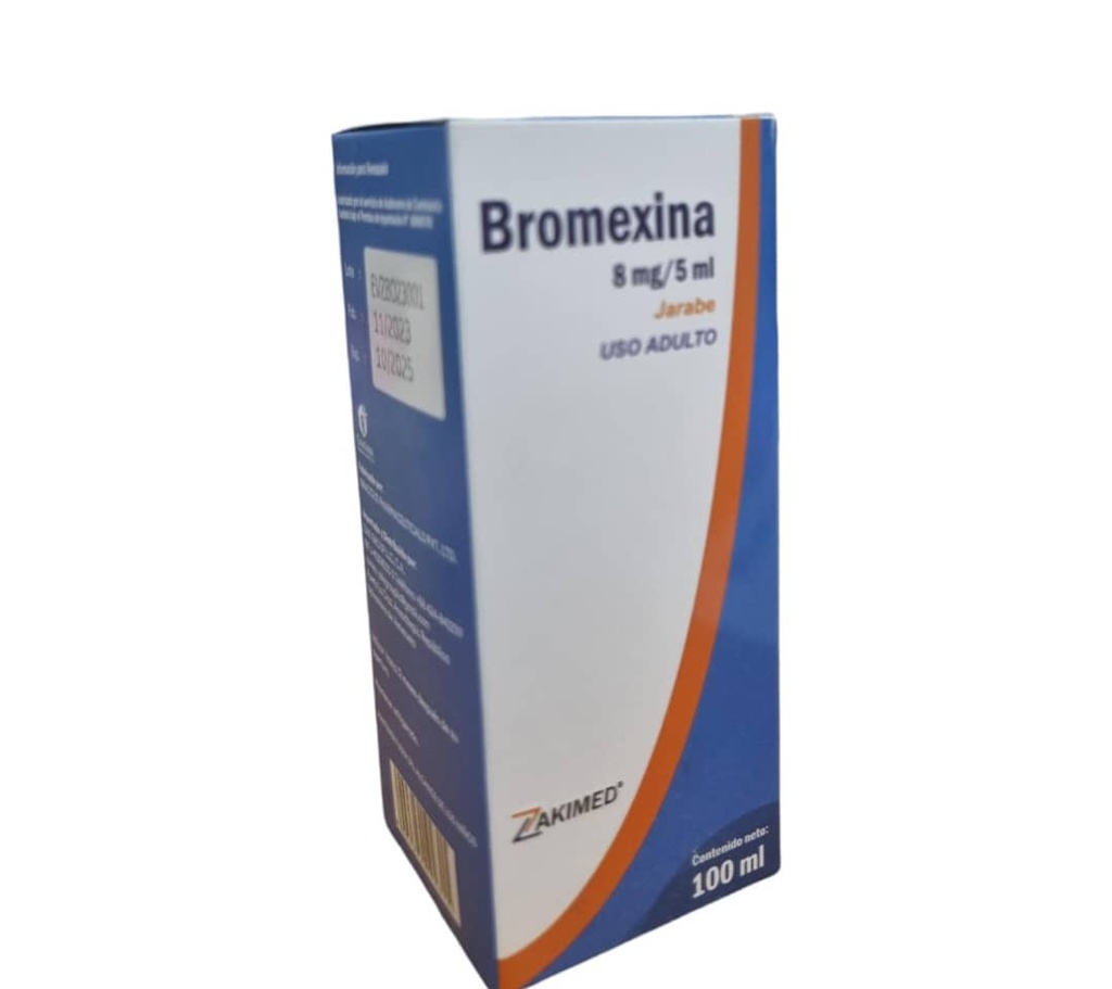 BROMEXINA AD 8MG/2ML X 100ML JBE ZAKIMED