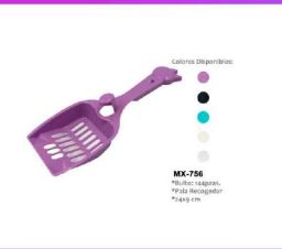 PALA MAXCOTAS RECOGEDORA MANGO GATO P/MASCOTAS MX-756