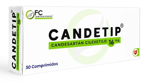 CANDETIP 16MG 30COMP CANDESARTAN CILEXETILO FC PHARMA