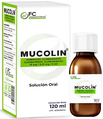 MUCOLIN 120ML 15MG 0.01MG 5ML FC PHARMA