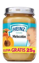 COLADO HEINZ 186GR MELOCOTON +25G GRATIS