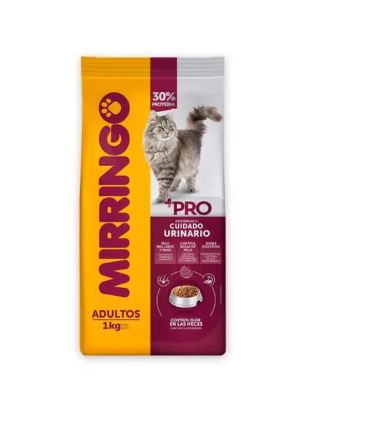 ALIMENTO P/GATO MIRRINGO 1KG PRO-ADULTO