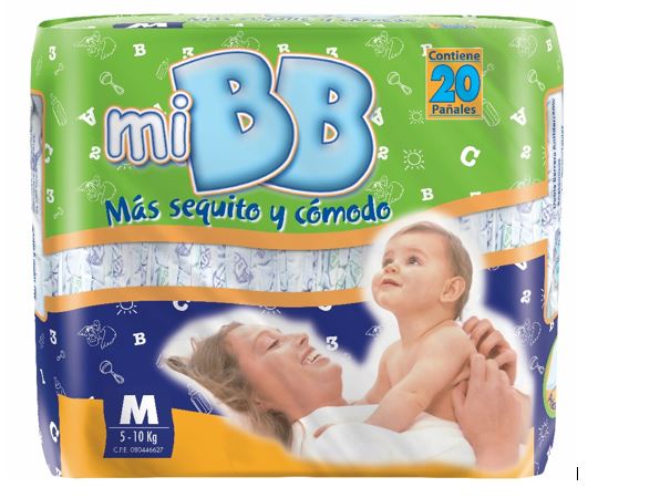 PAÑALES MI BB M 20UND